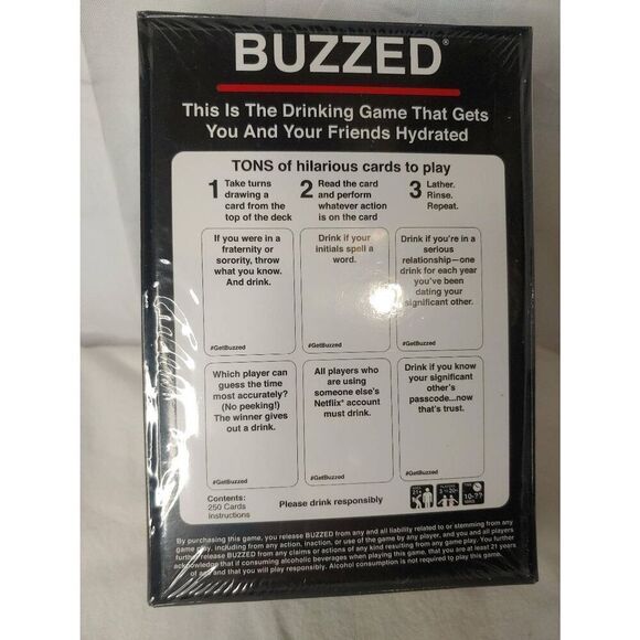 Buzzed - This Is The Drinking Game That Gets You and Your Friends Hydrated - Picture 3 of 4